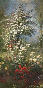Ernest Quost Roses,Decorative Panel Sweden oil painting art